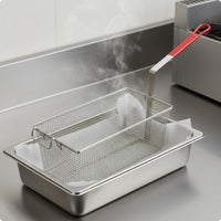 Wire Mesh Fryer Basket Thickened Kitchen Utensil Food Service Equipment for Restaurant Cooks