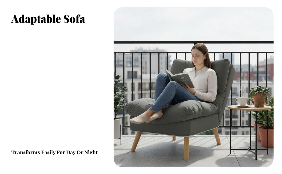 Foldable Design Adjustable spinerest Lounger Multi-Position Adjustable Floor Lounger Converts to Bed Reclining Chair Ergonomic Support for Adults, Students, video game enthusiasts, Bedroom, Balcony, Relaxing, Living Room