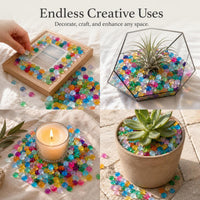 Frosted Sea Glass Pebbles for DIY Crafts and Decoration
