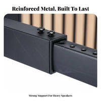 All-Metal Construction Speaker Wall Mount Sleek Design Heavy Duty Speaker Wall Bracket for Home Theater Enthusiasts, Audiophiles, DJs
