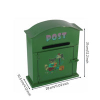 Animal Mailbox Wall-Attached Emerald Mailbox Decorative Metal Letterbox