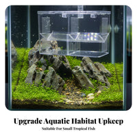 Guppy Breeding Habitat With Suction Cups Aquatic Life Breeder Box Aquatic Life Breeding Box Multifunctional Acrylic Fry Hatchery