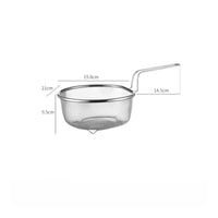 Rust-Proof Pasta Skimmer Basket Rustproof Strainer Multi-Purpose Fine Mesh Frying Basket Heat Resistant for Hot Pot, Restaurant