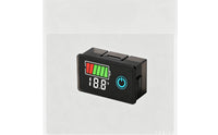 Compact Digital Voltage Meter with Touch Control LED Battery Capacity Indicator Real-Time Battery Voltage Meter Bright for Dashboards