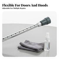 Car Hood Prop Rod Adjustable Length Rubber Caps for Auto Body Repair