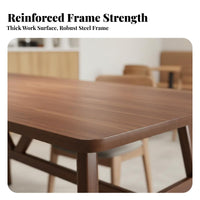 5 Pieces Sturdy and Long-Lasting Rectangular Dining Table with 4 Chairs Easy to Clean Table with 4 Seats Stable Structure Commercial Furniture Modern Design for Restaurant Owners, Families, Homeowners, Kitchen, Home