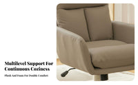 360-Degree rotate Height-Adjustable wheeled Chair Space-Saving Design Office Seating Ergonomic supportrest Desk Seat effortless Rolling Casters for Students, Home Workers, Teens, Bedroom, Small Apartments, Study Room, Vanity Area