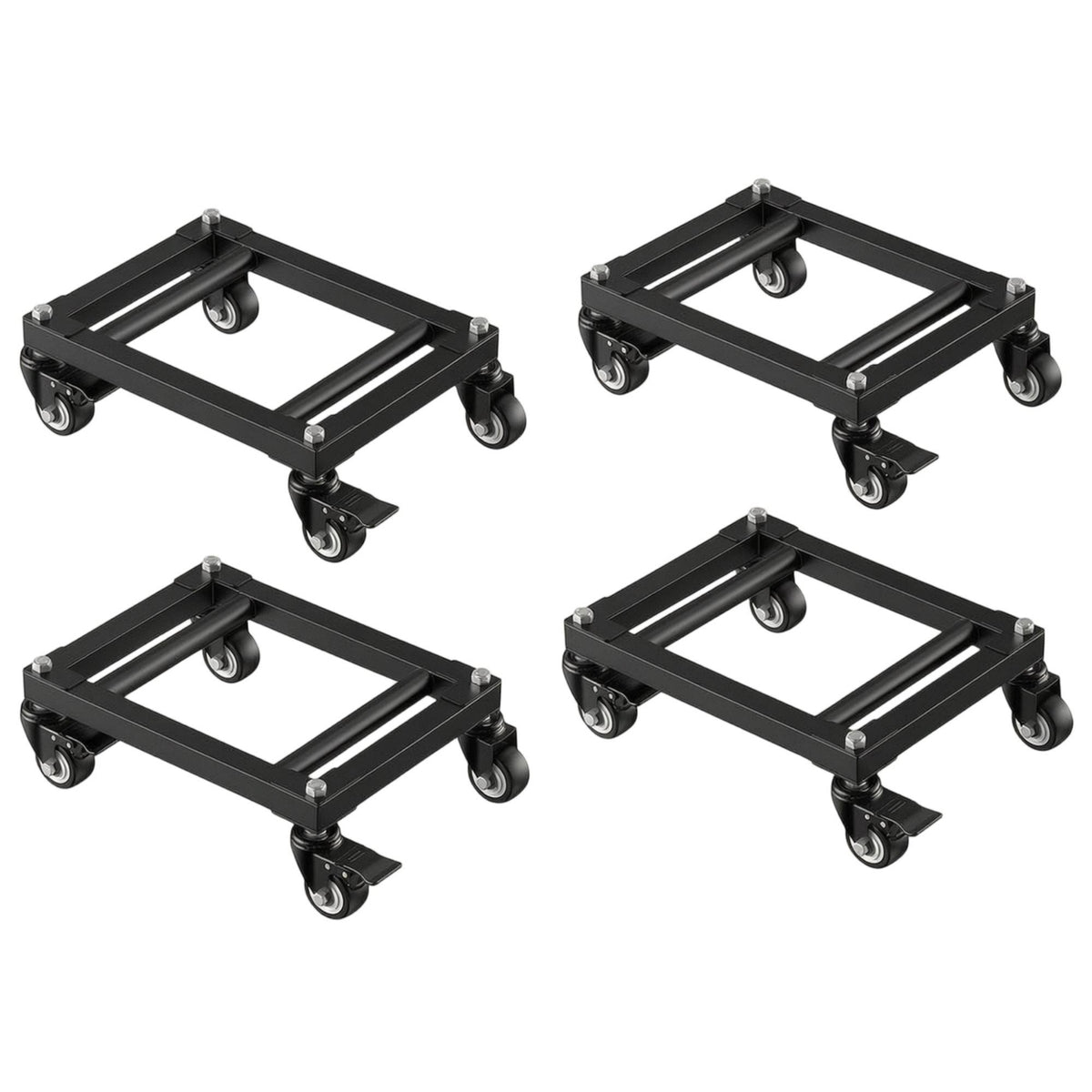 4 Pieces Vehicle Mover with Swivel Casters Compact Steel Vehicle Wheeled for Mechanics