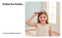 Princess Crown Korean Design Rhinest Single Crown Headband Sparkling Rhinest Single S Girls Party Headwear for Kids, Parties, Birthday Celebrations
