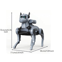 Smart DIY Robot Dog STEM Robotic Animal Building Kit Cute Robot Dog with Replaceable Head Touch Sensitive for Girls