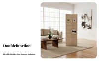 Freestanding Folding Pegboard Divider Foldable Design Partition Screen Minimalist Aesthetic Storage Rack Multi-Functional for Homeowners, Students, Entryway, Studio Apartments, Apartment, Bedroom