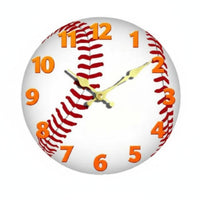 Sports Themed Wall Clock Construction 3D Sports Ball Clock Easy to Read House Decoration for Kids, Living Room