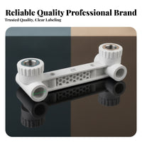 White PPR Pipe Connector Tight Fit Plastic Locking Band Connector Easy Hand Twist Plastic Pipe Adapter