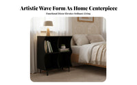 Wavy Shape adaptable Wave-Top Cabinet open Combination Storage Shelf Multi-Purpose Use Cube Organizer Stackable Design for Students, Homeowners, Renters, Bedroom, Living Room, Office, Closet