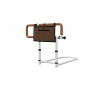Tool-Effortless Installation Foldable Bedside Handrail Universal Fit Foldable Bed Support Handle Storage Pouch for Women, Nursing Home
