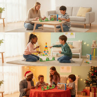 Two-Player Tabletop Football Game Interactive Table Football Game with Rods Quick Match Mini for Children, Party