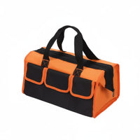 Thickened Oxford Cloth Tool Bag Multi-Pocket Design Electrician Tool Bag Portable Handle Storage Pouch Wear Resistant for Installers, Electricians, Installation, Worksite
