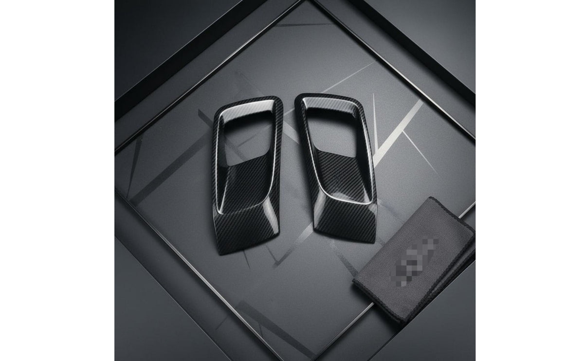 2 Pieces Rear Fog Light Frame Exact Fit Rear Fog Light Cover Private Automobile Exterior Accessory