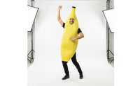 Bright Yellow Banana Costume Funny Banana Tunic Pull-on Fruit Costume Sleeveless for Halloween