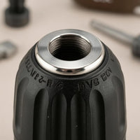 Metal Drill Chuck Kit Ribbed Self-Tightening Chuck Adapter Wear Resistant
