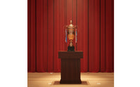 Lidded Award Trophy Decorative Metal Trophy with Handles Elegant for Students