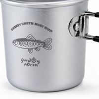 Collapsible Aluminum Drinking Cup 300ml, Travel Mug with Carabiner and Lanyard, Compact Foldable Cup for Camping, Hiking, Picnic