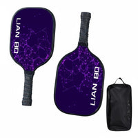 Comfortable Ergonomic Grip Fiberglass Pickleball Paddle Non-Slip Handle Pickleball Paddle Long-Lasting Border Guard Sports Equipment Sweat Absorbent for Beginners, Professionals, Outdoor, Indoor