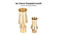 Brass Water Feature Nozzle Cedar Water Spray Head Workmanship Cedar Spray Nozzle for Landscapers, DIY Enthusiasts