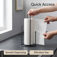 Dining Table and Kitchen Island Paper Towel Holder for Modern Freestanding Iron Roll for Home Cooks