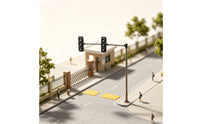 LED HO Scale Traffic Light Functional Miniature Traffic Indicator Realistic Railway Indicator Model Detailed for Hobbyists, Collectors, Diorama, Sand Table