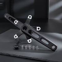 Pair of Crank Arms Lightweight Bike Crank Pair Matte Crankset with Mounting Hardware for Cyclists, Commuting