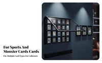 Graded Card Display Case Protection Sports Card Display Frame Collectible Storage Anti-Security Lock Lockable for Home Office