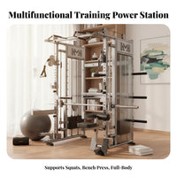 Complete Guided Machine Full Body Workout Guided Machine with Cable Multi-Directional Commercial Grade Complete Home Gym for Bodybuilders
