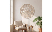 Wooden Mandala Wall Art Boho Mandala Wall Art Zen Multi-Layer for Yogi, Meditation Room, Mindfulness Practice Studio