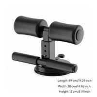 Padded Rollers Suction Sit-up Bar Cushioned Touch-Point Surfaces Ab Workout Assistant Stable Frame Crunch Exercise Guide