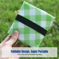 Foldable Round Seat Pad, Oxford Cloth, Portable, Insulated, Moisture-Resistant, Outdoor Travel, Hiking