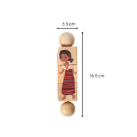 Early Learning Rotating Creature Block Game Hand-Eye Coordination Wooden Rotating Rattle Educational Creature Rotate Blocks Easy to Hold for Babies, Toddlers, Nursery, Preschool