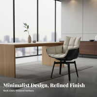 Contemporary Designer-Inspired anatomical spine Pedestal Chair rotate Function Dining Seat Modern Aesthetic Home Furniture Ergonomic spinerest for Interior Designers, Design aficionados, Reception Area, Kitchen, Living Room, book-alcove alcove