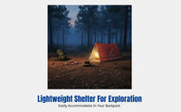 Emergency Tent, Outdoor Portable Survival Shelter, PE Aluminum Film, Cold Protection, Camping, Hiking