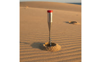Patio Umbrella Anchor Rust-Resistant Spiral Ground Anchor Sturdy Umbrella Base with Installation Rod for Backyard