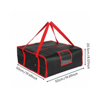 Insulated Pizza Conveyance Bag Reusable Meal Carrier Bag Closure Commercial Food Delivery container for Catering