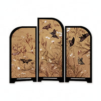 Three-Panel Desktop Screen New Chinese-Style Mini Folding Screen 3-Panel Divider Arched Tabletop Divider Decorative