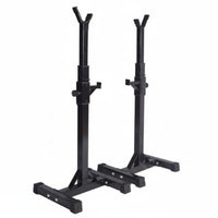 Adjustable Squat Rack Stable Foundation Support Bench Press Stand Rubber Feet Barbell Holder Stand for Garage