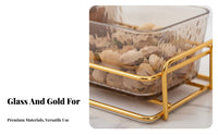 Luxury Design 6 Compartment Snack Tray Food Grade Material Divided Serving Dish Set Elegant Design for Parties, Home Gatherings, Living Room