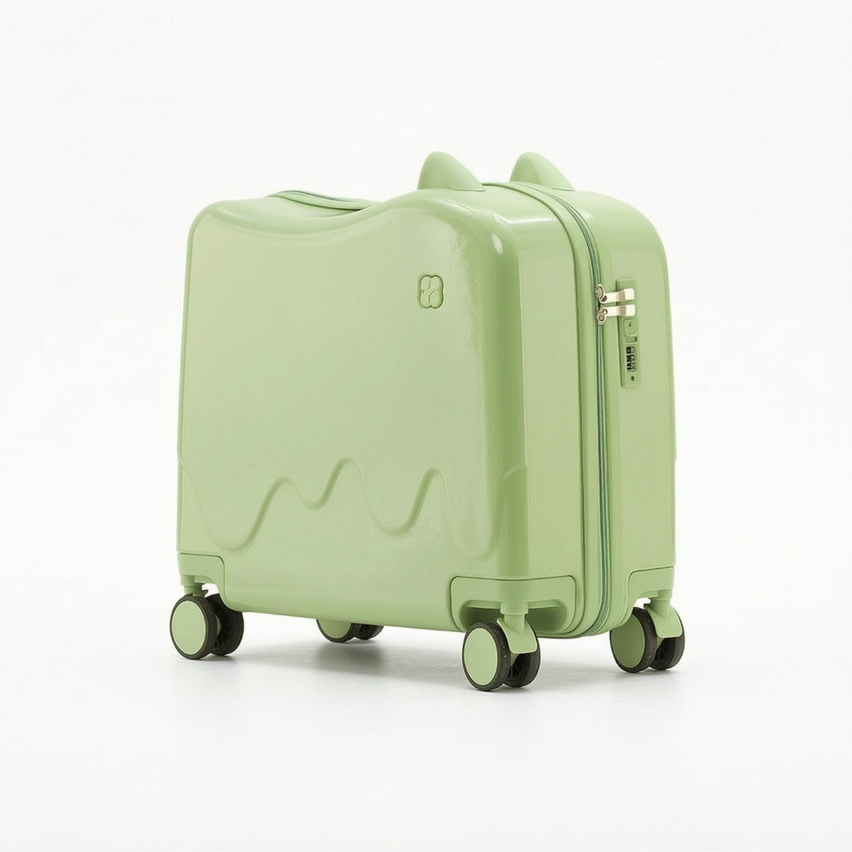 Hard Shell Suitcase Glossy Hard-Shell Suitcase Adjustable for Children, Travel, Weekend Getaways