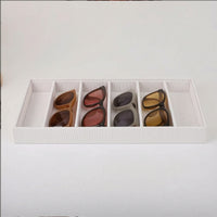Eyewear Tray with 6 Compartments Padded Organizador Para Gafas De Sol Duradero