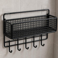 Bathroom Shower Caddy Wall Mounted Storage Shelf No-Drill Organizer for Toilet Vanity