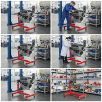 Rotating Engine Stand Stable Engine Stand with Wheels Rust Resistant for DIYers