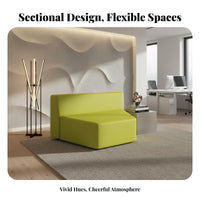 Creative Shape Pebble-Shaped Lounge Unit Combinable Design Reception Sofa Rounded contour sectional Couch Modern aesthetic for Interior Designers, School Administrators, Apartment Dwellers, Lobby, Waiting Room, Small Spaces