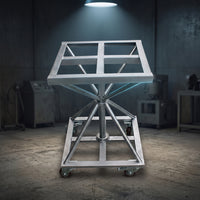 Spray Painting Worktable Heavy-Duty Spray Painting Table Rotating Paint Table for Workshops